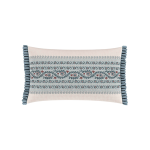 Opulent Stripe Cushion 60cm x 40cm, Red/Teal