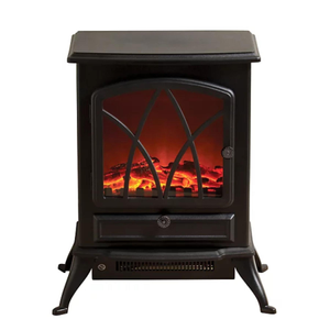 Daewoo Electric Stove Style Fireplace 2000W – Black with Thermostat
