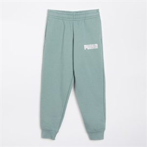 Puma Boys Sportstyle Fleece Sweatpants Green Moon