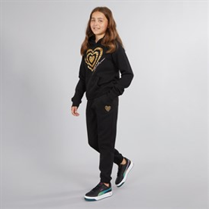 Bench Girls Enioa Hoodie And Joggers Tracksuit Black