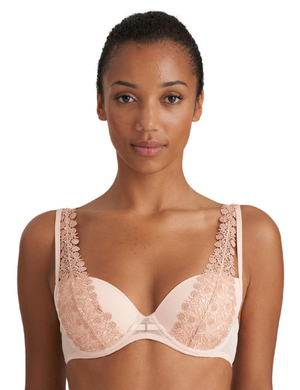 Marie Jo Danae Padded Plunge Bra - Pinot Rose