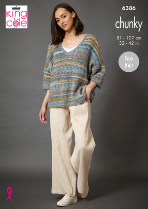 Sweaters in King Cole Flair Chunky (6386)