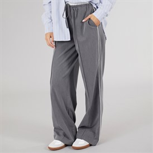 Brave Soul Womens Jessie Tailored Trousers Grey/White