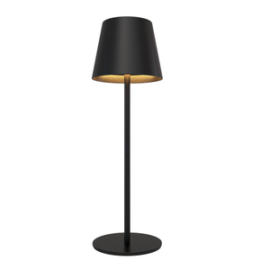 Rechargeable Table Lamp USB – Black – IP54 – Cordless – Touch Controls – Dimmable – CCT – 4400 mAh Battery - Nyra