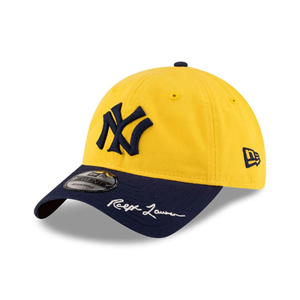 New York Yankees Ralph Lauren X MLB Open Yellow 9TWENTY Adjustable Cap