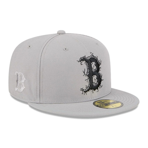 Boston Red Sox MLB Cracked Grey 59FIFTY Fitted Cap