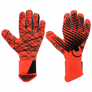 Uhlsport CYBERTEC ULTRAGRIP HN Power Edition - black/fluo red  - 9.5