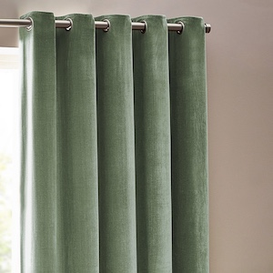Chenille Opulence Eucalyptus Eyelet