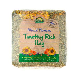 Natures Own Timothy Hay with Mixed Flowers - 1kg