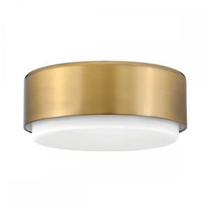 HK-CEDRIC-F-S-BR Cedric 2 Light Flush Lacquered Brass