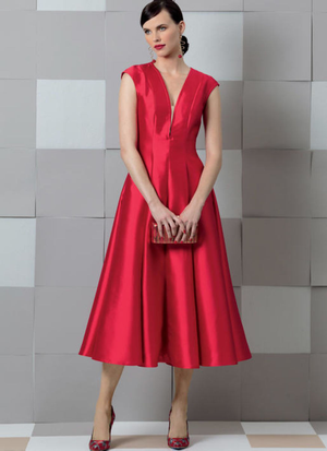Patron de robe et faux plastron - Vogue 9292
