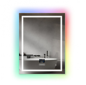 SHA5365 Rectangular IP44 60w Bathroom Mirror Light with RGB LED and Bluetooth Speaker
