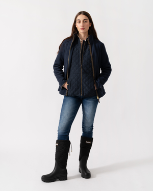 Joules Heritage Full Zip Womens Fleece - Navy