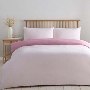SINGLE DUVET COVER Luxury Percale Blush Pink/Rose Pink