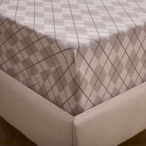 ARGYLE Double Fitted Sheet