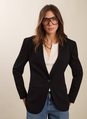 Yolanda Ponte Tailored Blazer - UK 14 | EU 40 | US 10 / Caviar Black