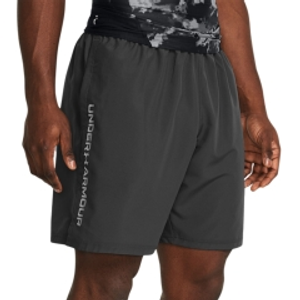 Under Armour Woven Split 9in Shorts - Castlerock/White
