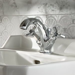 Milano Earlham - Art Deco Mono Basin Mixer Tap - Chrome