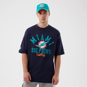 Miami Dolphins NFL International Series Games Navy Oversized T-Shirt