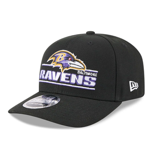 Baltimore Ravens NFL Sated Black 9SEVENTY Stretch Snap Adjustable Cap