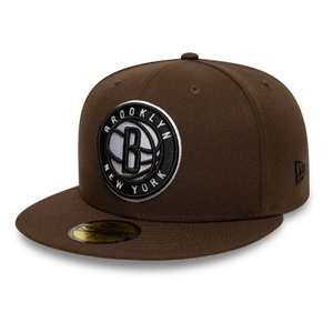 Brooklyn Nets NBA Dark Brown 59FIFTY Fitted Cap