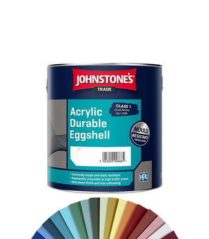 Johnstone's Trade Acrylic Durable Eggshell Paint - Tinted Colour Match