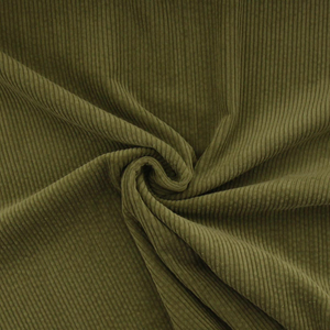 Tissu velours côtelé coton - Olive