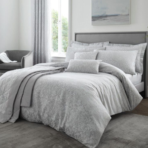 Chatsworth Silver Cotton Mix Duvet Cover Set