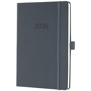 Sigel Conceptum Diary 2026A5 Week To View Dark Grey - C2666