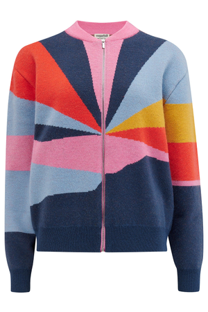 Solana Knitted Bomber Multi, Sunrays (L)