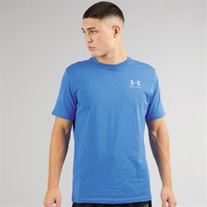 Under Armour Mens UA Sportstyle Left Chest Short Sleeve T-Shirt Blue Atlantis/Blue Calm