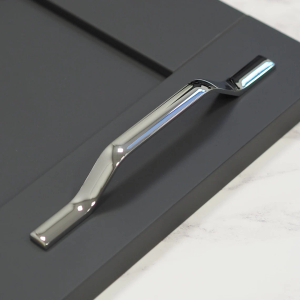 Polished Chrome Arched Cabinet Handle 2 Hole Centres 160mm & 192mm