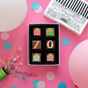 70th Birthday Milestone Little Box Of Chocolates