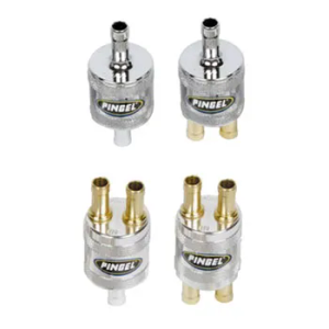Pingel Fuel Filters 1-In/1-Out 5/16 Inch In Satin Machined Finish (SS1P)