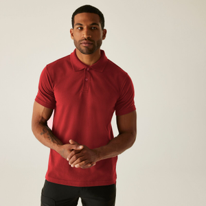 Regatta Professional Mens Pro 50/50 Pique Short Sleeve Polo Shirt - 3XL / Red
