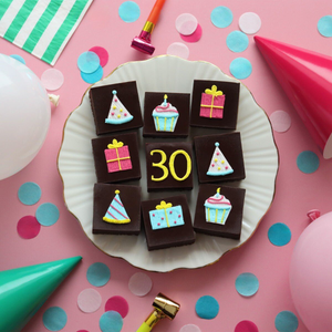 30th Birthday Milestone Brownies