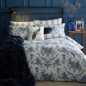 Laura Ashley Tuileries Duvet Cover Bedding Set Midnight