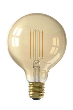 Calex Ampoule Connectée LED Filament Gold Globe-lamp G95 7W - Lampe Vintage
