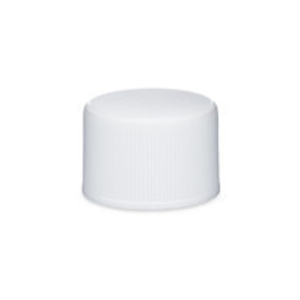 24-410 White PP Plastic Screw Top Cap (Foam Liner) - 341704