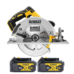 DeWalt DCS572N 18V XR Cordless Brushless 184mm Rail Circular Saw With 2 x 4.0Ah Batteries