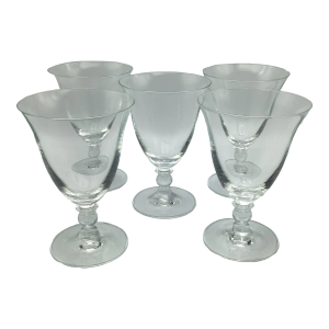 Vintage Mikasa Seville Water Goblets-Set of 5