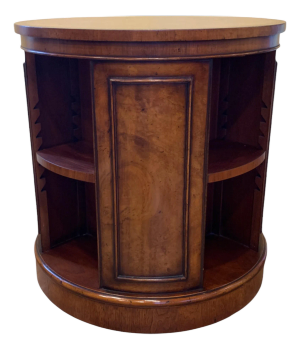 Georgian Style Drum-Form Revolving Book Stand