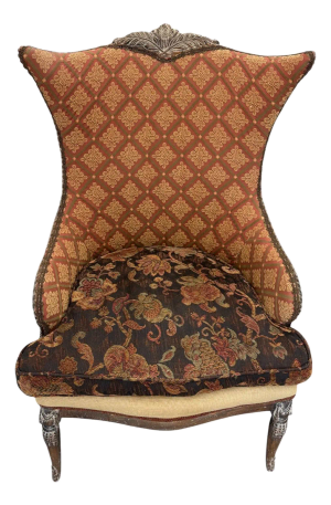 E J Victor and Carol Hicks Bolton Wingback Chair