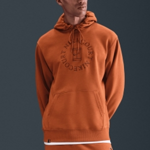 Nike Court Dri-FIT Heritage Hoodie - Dark Russet/Cinnamon