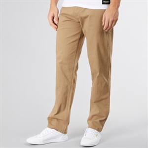 Crosshatch Mens Chalford Baggy Chinos Biscuit