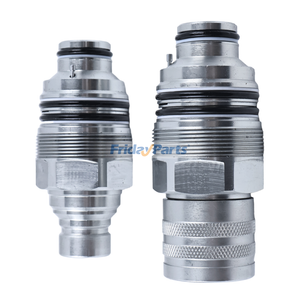 FFI 46mm Male & Female Flat Face Coupler Kit 6679837 6680018 for Bobcat S205 S220 S250 S300 S330 S450