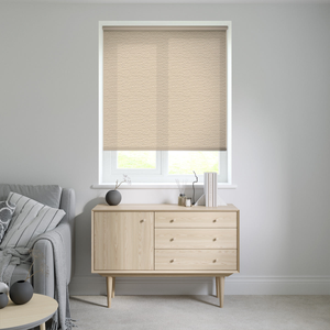 Tweed Dark Beige Roller Blinds: 1140mm x 1200mm Recess