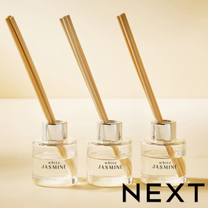 NEXT Set of 3 White Jasmine 40ml Diffusers