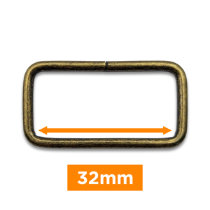Boucle rectangulaire - Bronze 32 mm