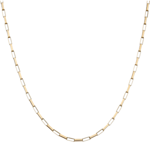 Pre-Owned 9ct Yellow Gold 18.5 Inch Paper Link Chain Necklace